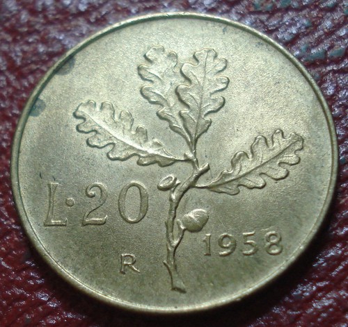1958 italy lire in au - 1958-r,