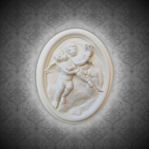 Quadro gesso bassorilievo - quadro,
