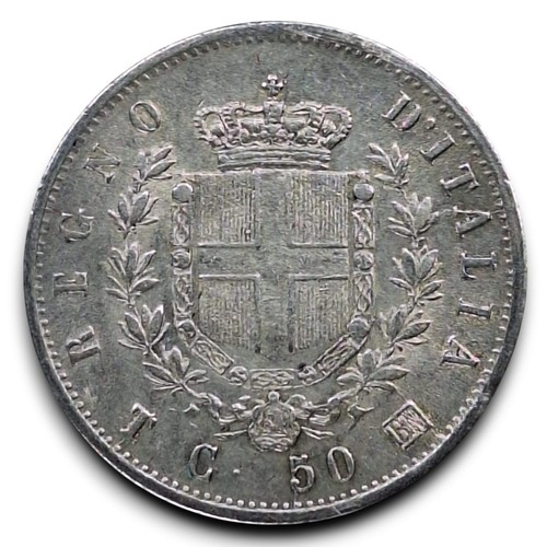Regno italia raro 50 - d'italia,