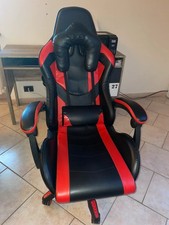 Sedia Gaming Ergonomica Regolabile Poggiatesta Nero Rosso SPORTY-GC1600-Red Acer