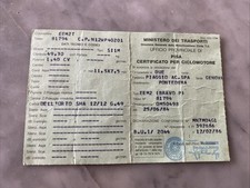 Libretto Certificato Piaggio