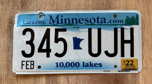 Minnesota targa passeggero - targa,