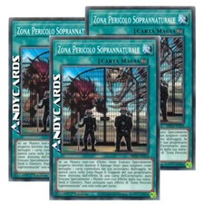 3x ZONA PERICOLO SOPRANNATURALE • Comune • MP22 IT224 • 1Ed • YUGIOH! ANDYCARDS