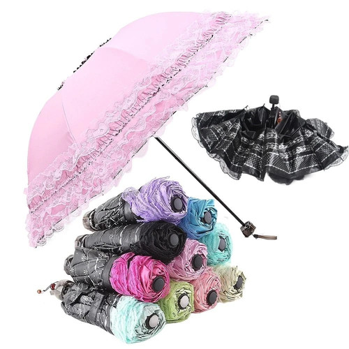 1pz ombrello vintage pizzo - ombrello,