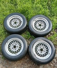 Set 4 Cerchi BMW 7J x 15 H2 Raggio Epoca KBA 1179774 Felgen Rims E20 Serie Wheel