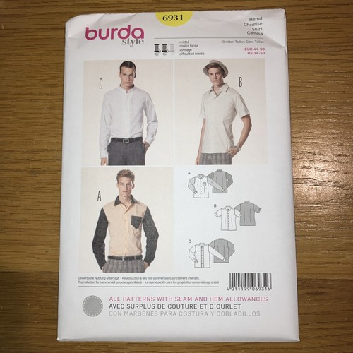 Camicia modello cucito burda - camicia,
