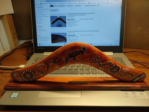 Boomerang australiano dipinto - australiano,