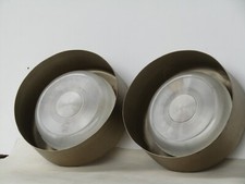 PLAFONIERE A SOSPENSIONE DI FORMA ROTONDA IN ALLUMINIO - ITALIA -  CIRCA 1985