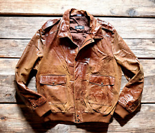 Giubbotto bomber pelle oversize stile marrone tabacco cognac taglia 54/56