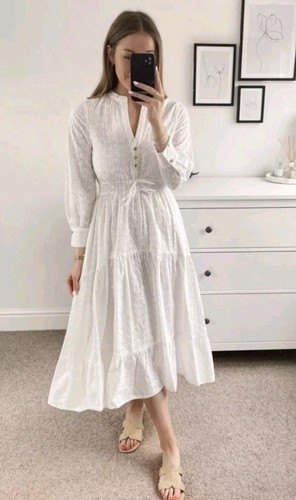 Abito zara bianco tagliato - bianco,