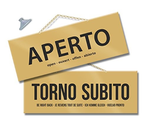 Cartello aperto torno - aperto,
