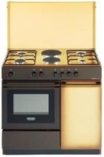 DeLonghi SEK 8542 Cucina 4 Fuochi Gas, 2 Piastre Elettriche, Forno Elettrico