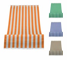 Tenda da Sole Esterno Balcone Veranda con Anelli a Righe Rigata ARANCIO