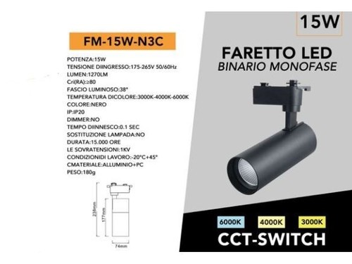 Faretto led binario - led,