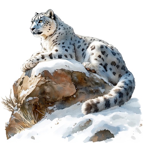 Adesivi leopardo delle nevi - 2,
