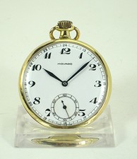 Orologio da tasca Movado in oro massiccio 18 carati (750) con astuccio