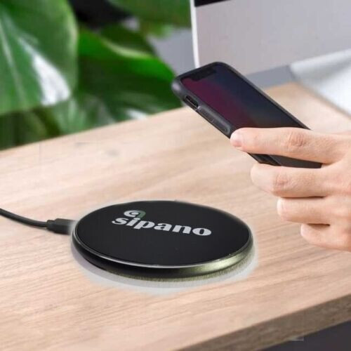 Caricabatterie wireless nero
