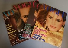 VOGUE ITALIA RIVISTA VENDITA SINGOLA €45,00 PER NUMERO ANNI 80 MODA CONDE NAST