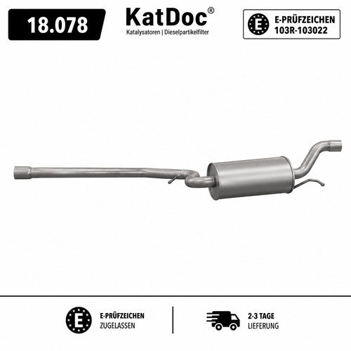 Silenziatore centrale skoda - ✅silenziatore,