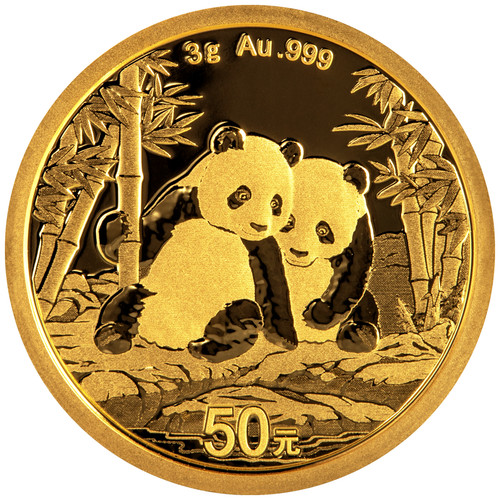 Moneta oro cina panda - panda, 2026