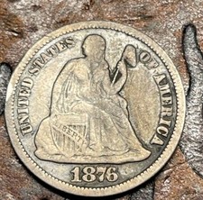 1876-CC Seduto Liberty Dime