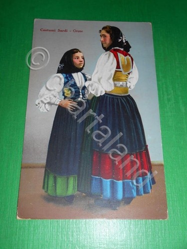 Cartolina costumi sardi - cartolina,