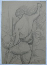 Giuseppe GAMBINO (Vizzini Catania 1928–Preganziol 1997) Figure maschili 1952