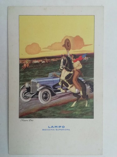 Cartolina pubblicitaria lampo - cartolina,