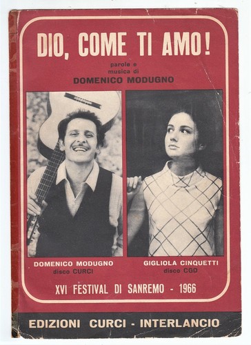 Spartito domenico modugno dio - spartito,