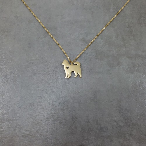 Collana husky cane placcato - husky,