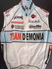 maglia SMANICATO GILET CANOTTA ciclismo vintage team DEMONIA TG M