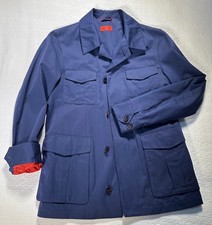 Giacca da campo blu ISAIA