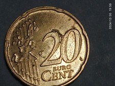 2O EUROCENT OLANDA 2001  con evidente errore difetto di conio sul 20