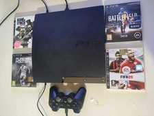 console playstation slim ps3 160 gb sony + controller + 4 giochi working