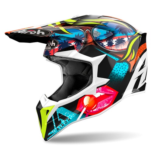 Casco motocross airoh wraaap - motocross,