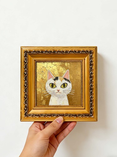Ritratto gatto calico - di,