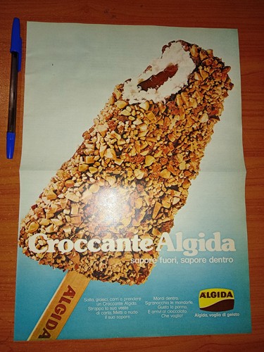 Pubblicità croccante algida - pubblicità.,