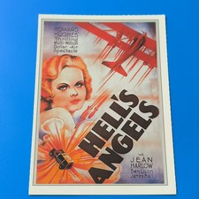 GLI ANGELI DELL'INFERNO 1930 - CARTOLINA MINI LOCANDINA CIAK - COLLEZIONE