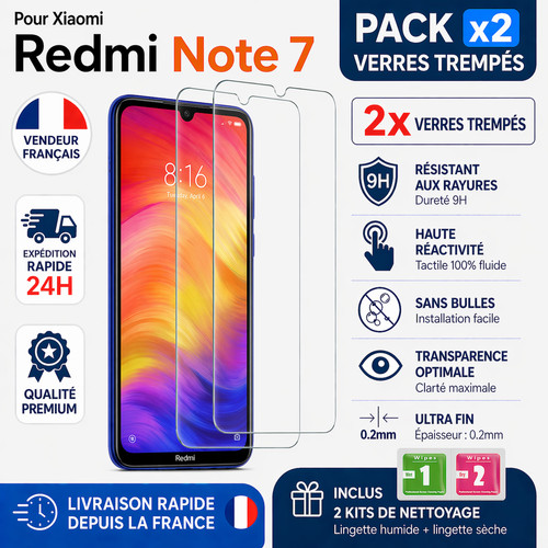 Verre trempé xiaomi redmi - 2x,
