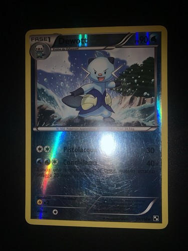Carta pokémon dewott reverse - carta,