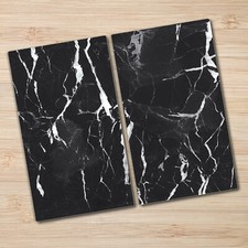 2x Glas-Herdabdeckplatte