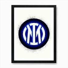 Inter Milan Art Print Framed