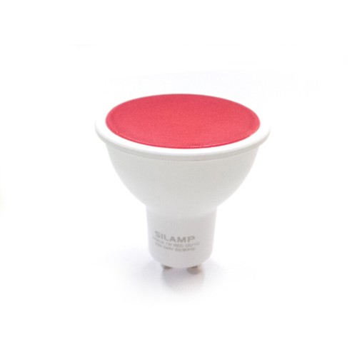 Lampadina led gu10 rosso - rosso, 7w