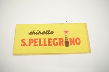 Vetrofania Adesivo da Vetrina Pubblicitario San Pellegrino Vintage Modernariato