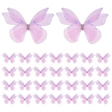 30Pcs Butterflies Organza