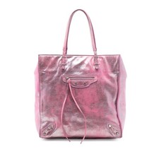 Balenciaga metallic leather - balenciaga,