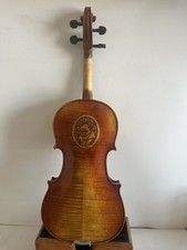 Violino 4/4 dorso acero fiammato massiccio vecchio piano in abete intagliato a mano la STATUA K2241