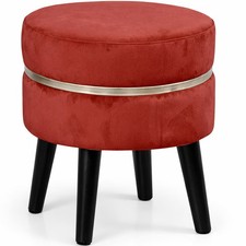 Pouf Sgabello Rotondo Bordeaux