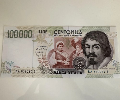 100 000 lire caravaggio - 100.000,