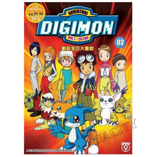 Dvd digimon adventure ep - dvd,